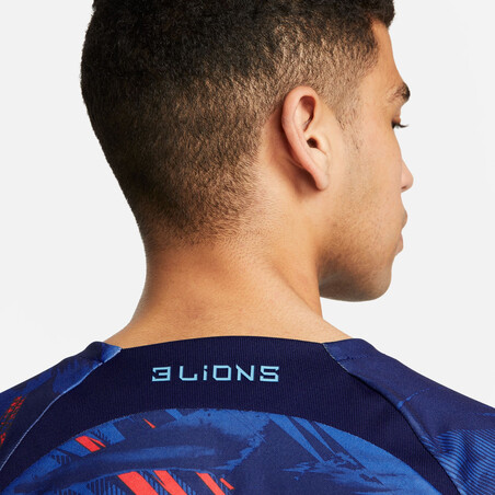 Maillot avant match Angleterre bleu rouge 2022