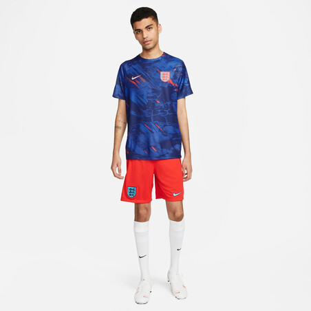 Maillot avant match Angleterre bleu rouge 2022
