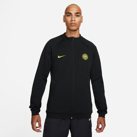 Veste survêtement Inter Milan Academy noir jaune 2022/23
