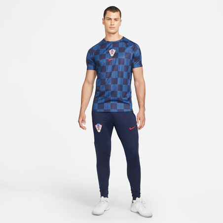 Maillot avant match Croatie bleu 2022