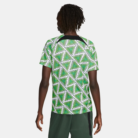 Maillot avant match Nigeria blanc vert 2022
