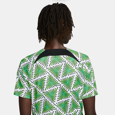 Maillot avant match Nigeria blanc vert 2022