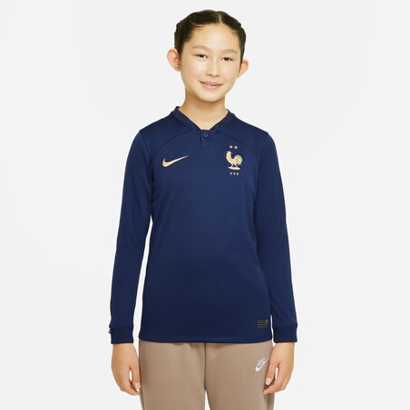 Maillot junior manches longues Equipe de France domicile 2022