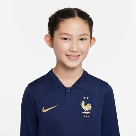 Maillot junior manches longues Equipe de France domicile 2022