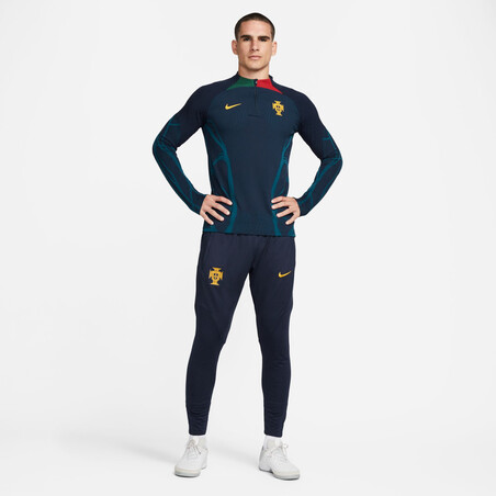 Sweat zippé Portugal Strike Elite bleu 2022