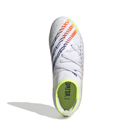 adidas Predator Edge.3 junior montante FG blanc rouge