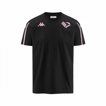 T-shirt Palerme noir rose 2022/23