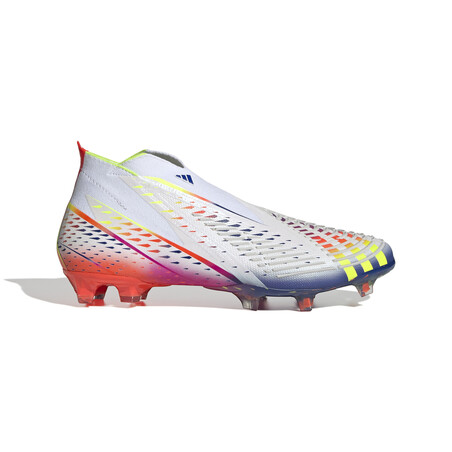 adidas Predator Edge+ montante FG blanc rouge