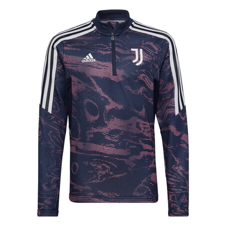 Sweat zippé Juventus bleu rose 2022/23