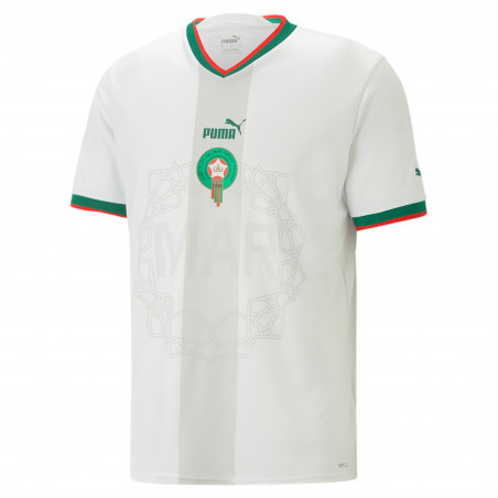 Maillot Maroc 2024 : BLIZZARD BLANC N°3 - The Face Atlas Out Of Stock