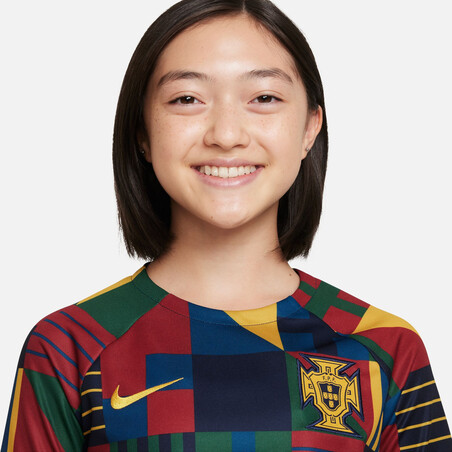 Maillot avant match junior Portugal graphic 2022