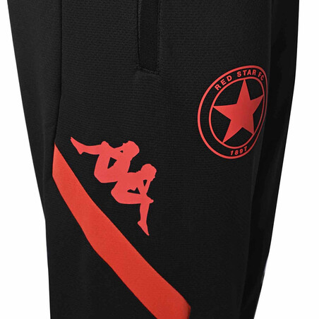 Pantalon survêtement Red Star noir rouge 2022/23