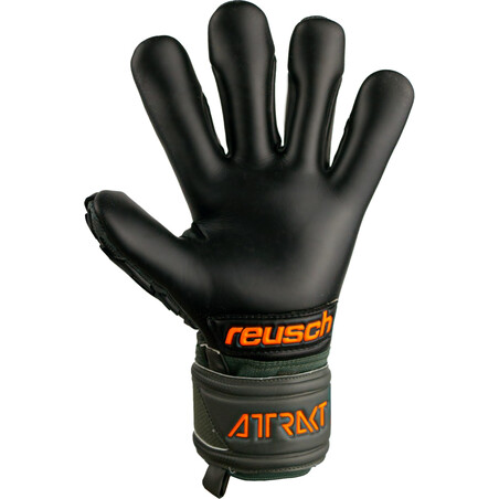 Gants gardien Reusch Attrakt Freegel Gold Finger vert orange