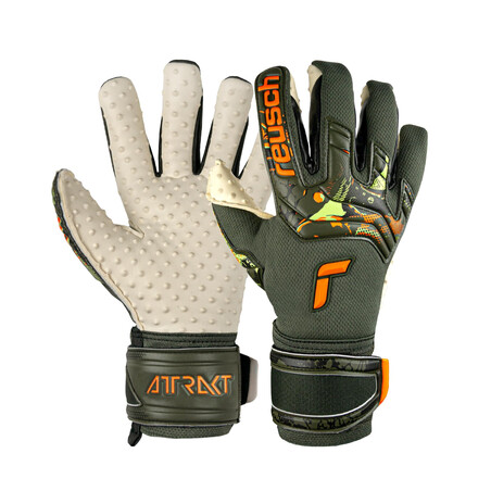 Gants gardien Reusch Attrakt Speedbump vert orange 