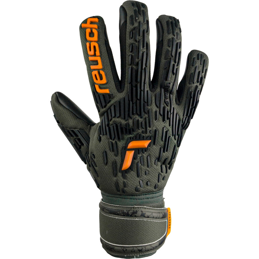 Gants gardien Reusch Attrakt Freegel Silver vert orange