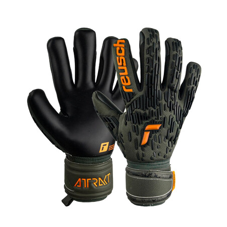 Gants gardien Reusch Attrakt Freegel Silver vert orange