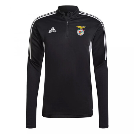 Sweat zippé Benfica noir blanc 2022/23