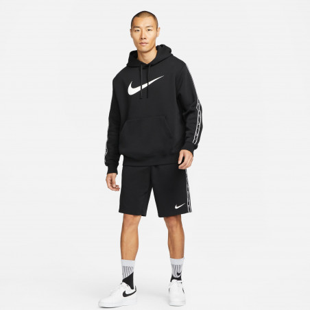Sweat à capuche Nike Sportswear noir blanc