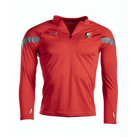 Sweat zippé Stade Rennais rouge 2022