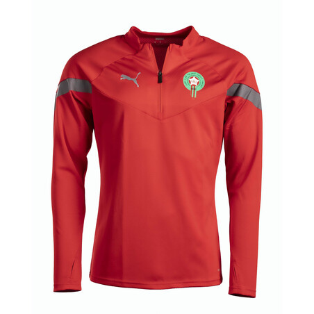 Sweat zippé Maroc rouge 2022