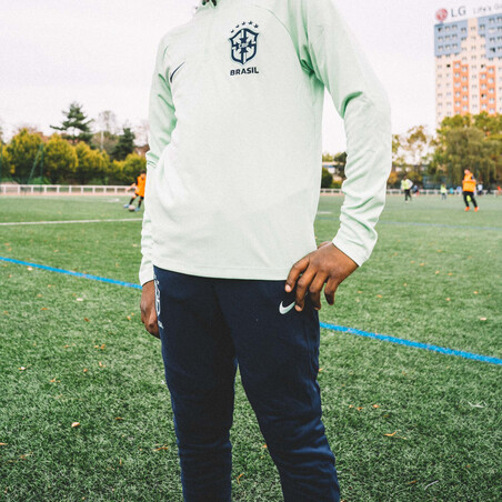 Sweat zippé Brésil Strike vert 2022