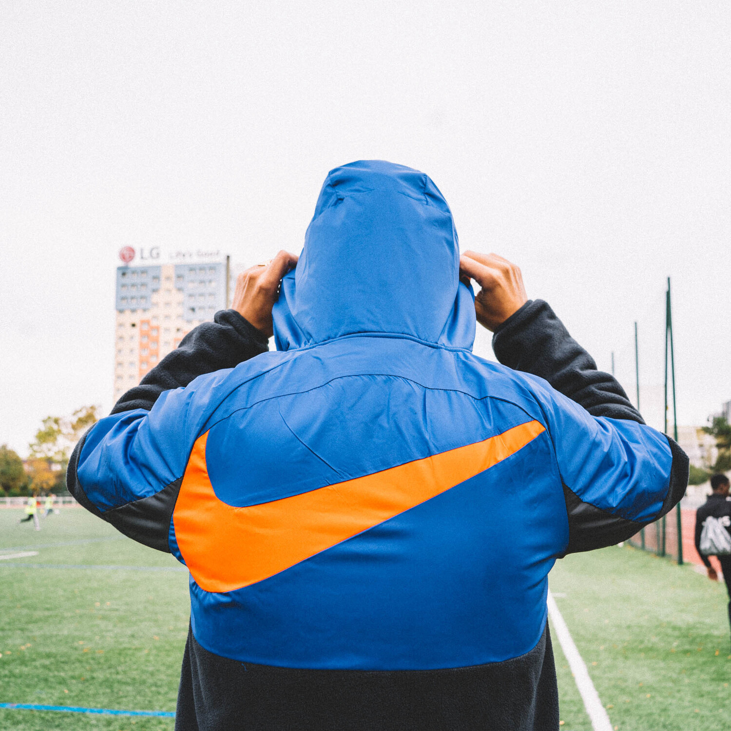 Veste nike orange bleu top