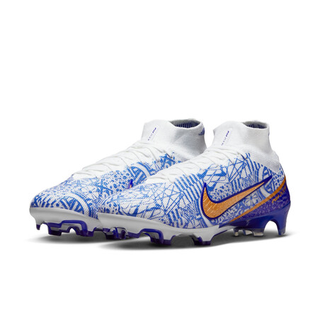 Nike Air Zoom Mercurial Superfly 9 Elite CR7 FG bleu or