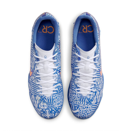 Nike Air Zoom Mercurial Vapor 15 Academy CR7 Turf bleu or