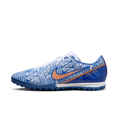 Nike Air Zoom Mercurial Vapor 15 Academy CR7 Turf bleu or