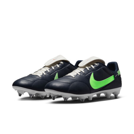 Nike Premier III SG-PRO Anti-Clog bleu vert