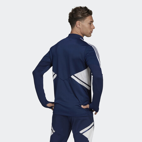 Sweat zippé OL bleu blanc 2022/23