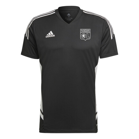 Maillot entraînement junior OL noir blanc 2022/23