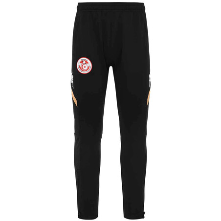 Pantalon surv tement Tunisie noir or 2022 sur Foot