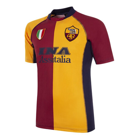 Maillot Copa AS Roma domicile 2001 - 02