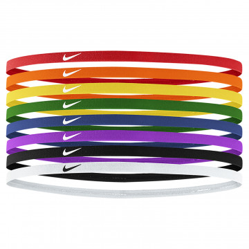 Pack 8 bandeaux élastique Nike arc-en-ciel