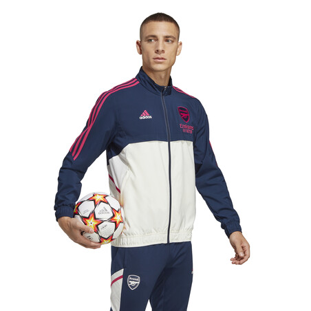 Veste survêtement Arsenal woven bleu rose 2022/23