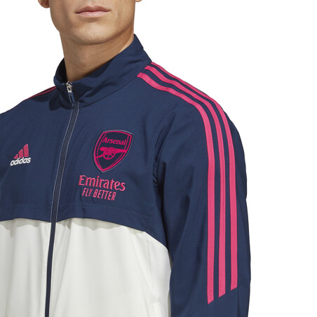 Veste survêtement Arsenal woven bleu rose 2022/23