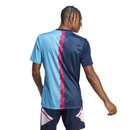 Maillot avant match Arsenal bleu rose 2020/23