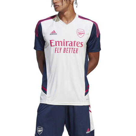 Maillot entraînement Arsenal blanc rose 2022/23