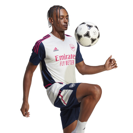 Maillot entraînement Arsenal blanc rose 2022/23