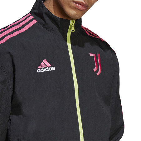 Veste survêtement Juventus Anthem réversible noir rose 2022/23