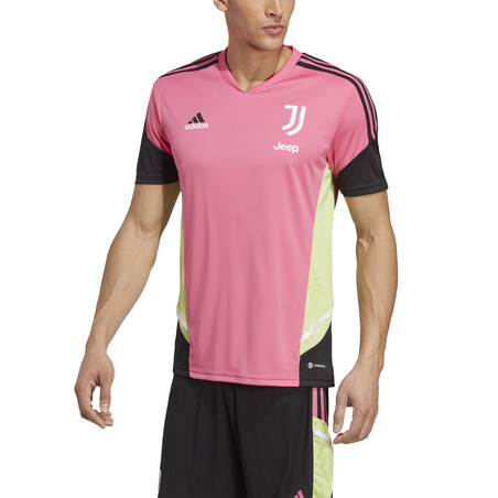 Maillot entraînement Juventus rose noir 2022/23