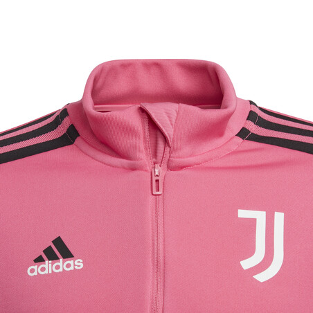 Sweat zippé junior Juventus rose noir 2022/23