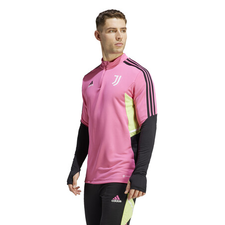 Sweat zippé Juventus rose noir 2022/23