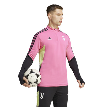 Sweat zippé Juventus rose noir 2022/23