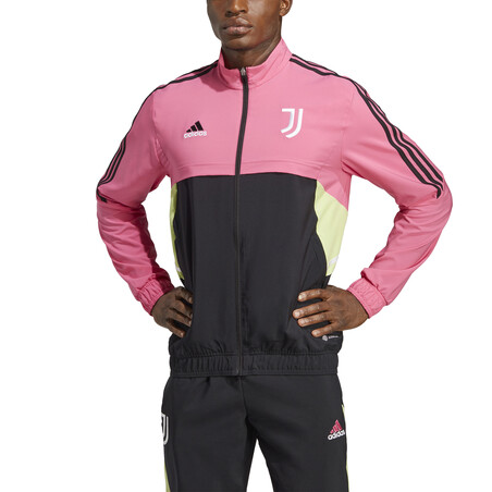 Veste survêtement Juventus Woven noir rose 2022/23