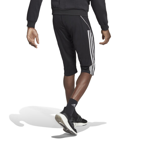 Pantalon survêtement 3/4 adidas Tiro23 noir blanc