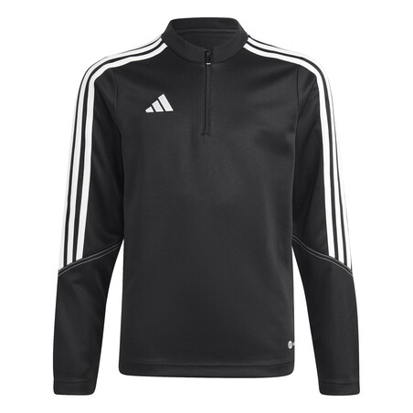 Sweat zippé junior adidas Tiro23 noir blanc