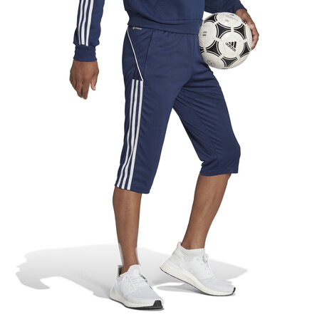 Pantalon survêtement adidas 3/4 Tiro23 bleu blanc