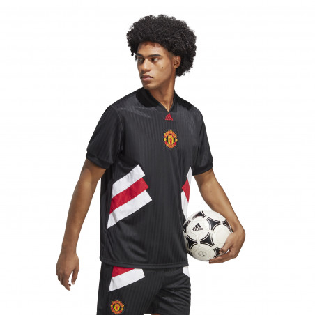 Maillot Manchester United Icon noir rouge 2022/23